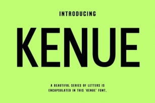 Kenue Modern Futuristic Sans Serif Font Font Download