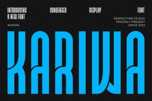 Kariwa Modern Futuristic Sans Serif Font Font Download
