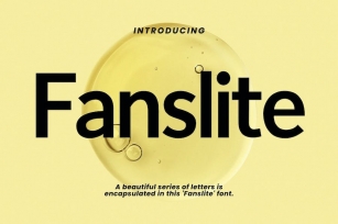 Fanslite Modern Sans Serif Font Typeface Font Download