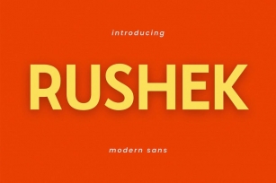 Rushek Modern Futuristic Sans Serif Font Font Download