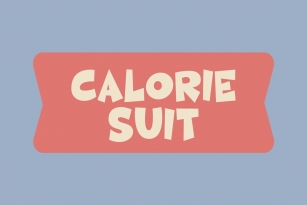Calorie Suit Font Font Download