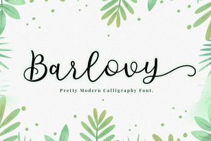 Barlovy Script Font Font Download