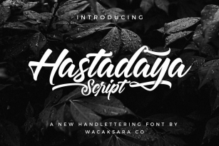 Hastadaya Script Font Font Download