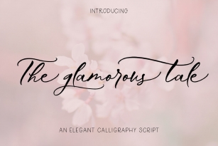 The Glamorous Tale Font Font Download