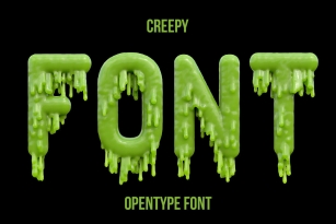 Creepy SVG Font Font Download