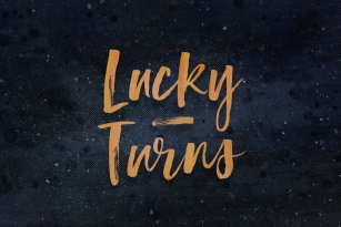 Lucky Turns Font Font Download