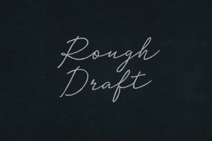Rough Draft Font Font Download