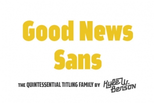 Good News Sans Font Font Download