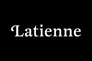 Latienne Font Font Download