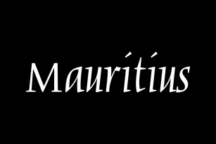 Mauritius Font Font Download