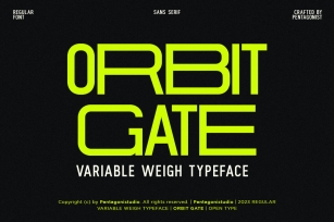 Orbit Gate Font Font Download