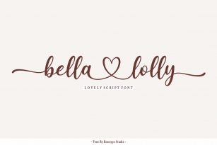 Bella Lolly Font Font Download