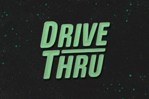 Drive Thru Font Font Download