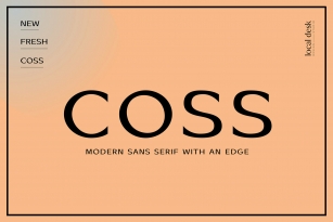 COSS Font Font Download