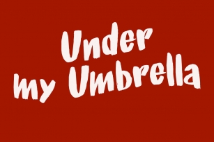 Under My Umbrella Font Font Download