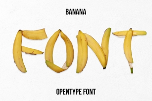 Banana SVG Font Font Download