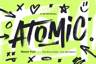 Atomic Marker: A Bursting with Creative Energy Font Download
