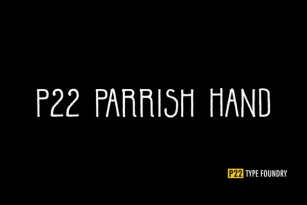 P22 Parrish Hand Font Font Download