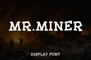 Mr. Miner - Display Font Font Download