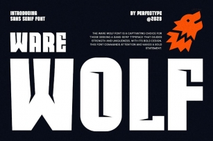 Ware Wolf Modern Futuristic Sans Serif Font Font Download