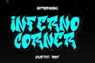 Inferno Corner - Graffiti Font Font Download