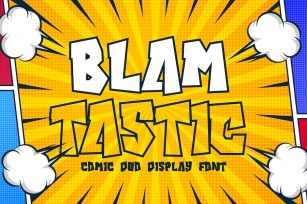 Blamtastic - Comic Display Font Font Download