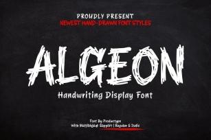 Algeon â€“ Display Font Font Download