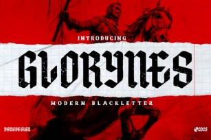 GLORYNES  Modern Blackletters Font Font Download