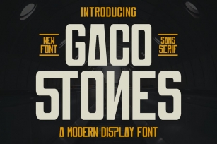 Gaco Stones Modern Font Font Download