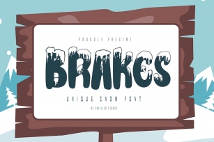 Brakes - Unique Snow Font Font Download