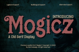 Mogicz - Old Serif Display Font Font Download