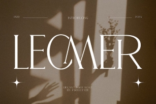 Lecmer Elegant Ligature Serif Font Typeface Font Download