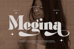 Megina Elegant Ligature Serif Font Typeface Font Download