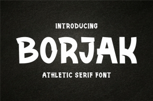 Borjak - Athletic Font Font Download