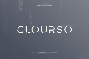 Clourso - Futuristic Font Font Download