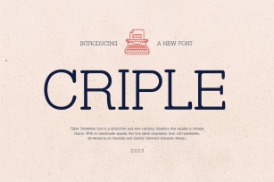 Criple - Unique Serif Font Font Download