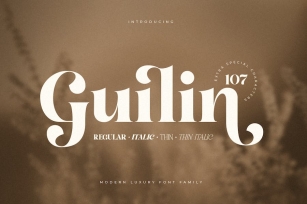 Guilin - Modern Luxury Font Family Font Download