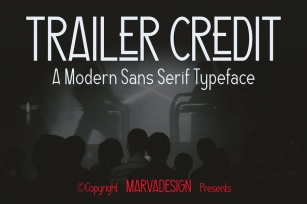 Trailer Credit - A Modern Sans Serif Font Font Download