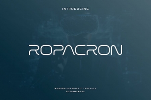 Ropacron - Modern Cyber Font Font Download