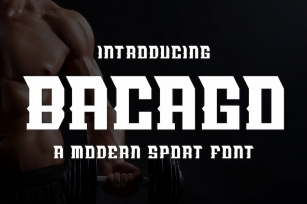 Bacago - Modern Sport Font Font Download