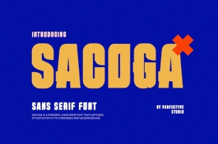 Sacoga Modern Futuristic Sans Serif Font Font Download