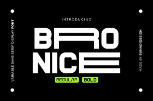 Bronice Extended Width Font Font Download