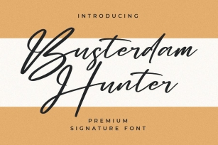 Busterdam Hunter Font Download