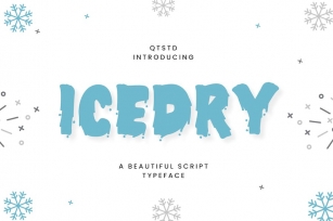 Icedry - A Winter Playful Display Font Font Download