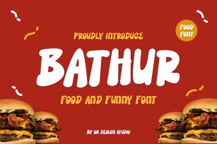 Bathur - Food Font Font Download