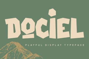 Dociel Playful Display Font Font Download