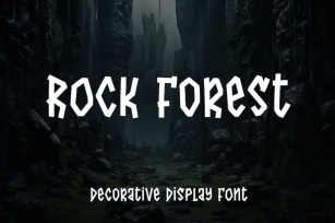 Rock Forest - Decorative Font Font Download