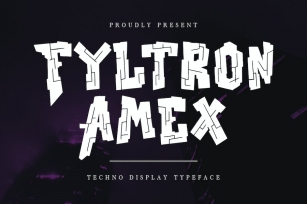 Fyltron Amex Techno Display Typeface Font Download