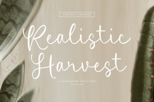 Realistic Harvest - Handwritten Script Font TT Font Download