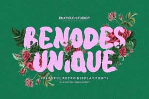 NCL Benodes Unique - Playful Retro Display Font Font Download